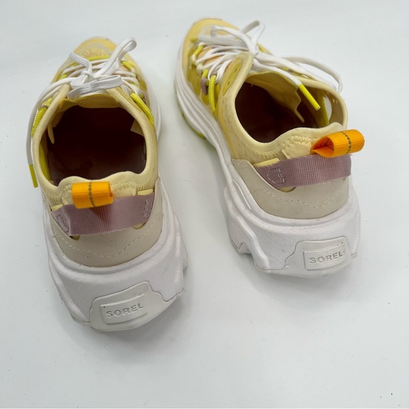 SOREL Women's Kinetic Breakthru Tech Lace Sneakers White Shoes US 6.5 - Picture 8 of 16